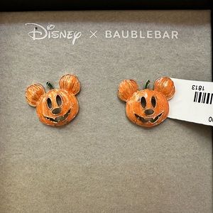Disney Baublebar Mickey Pumpkin Earrings